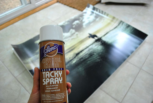 How To Use Acrylic Medium To Glue A Large Print To A Canvas