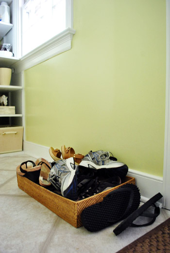 Adding Shoe Storage By The Door