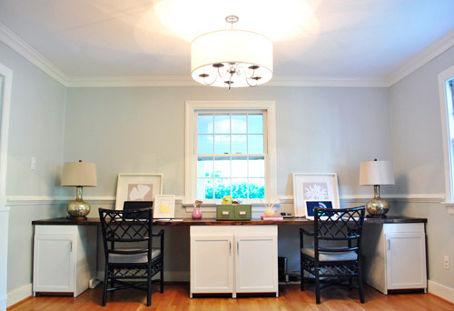 Upgrading An Old Chandelier With Paint & A New Shade