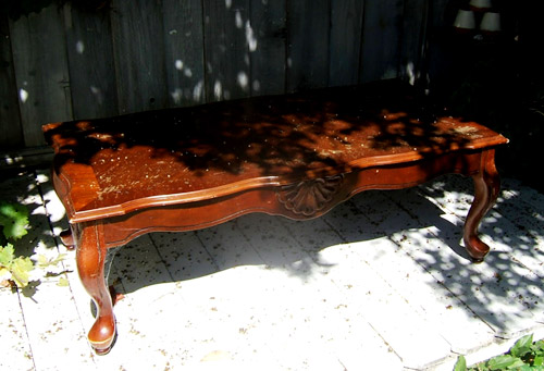 Painting And Stenciling A Coffee Table