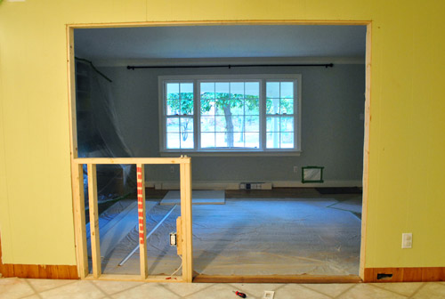 Knocking Out A Wall To Make A Large Cased Opening