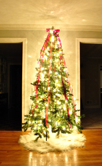 A Kid-Safe Christmas Tree With Paint Chips & Ribbons