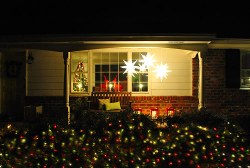 Decorating The Outside Of Our House For Christmas