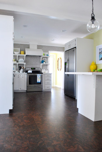 A Cork Floor In The Kitchen