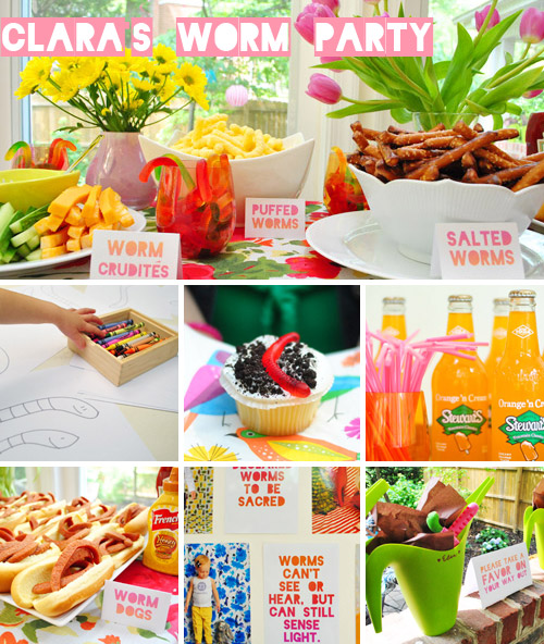 A Worm Themed Birthday Party