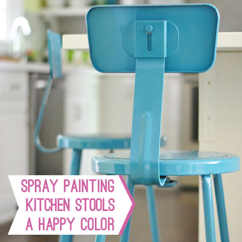 How To Spray Paint Metal Stools