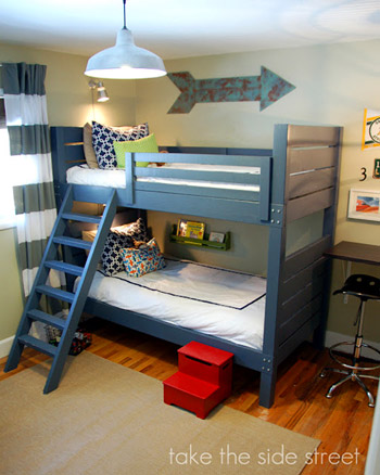 A Sweet Blue Boy’s Nursery Makeover With Bunk Beds