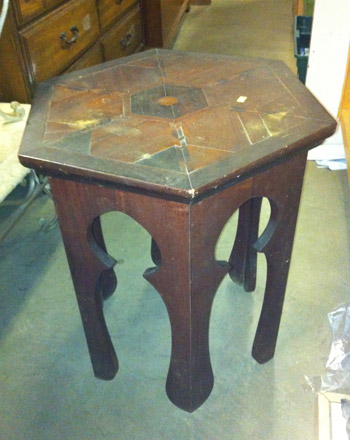 Thrifting A Vintage Moroccan Side Table