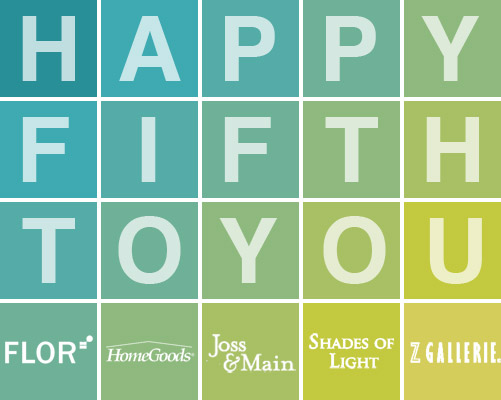 Fab Freebie: Happy Fifth To You