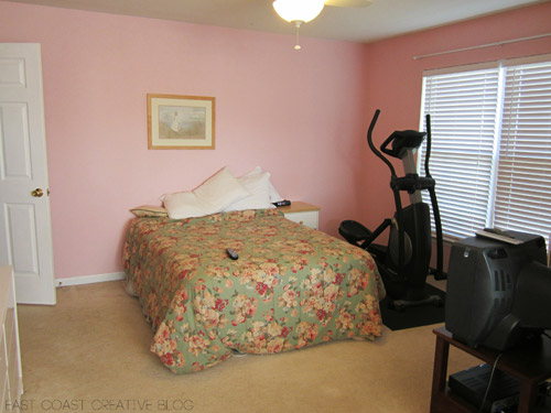 Painting A Multi-Colored Houndstooth Stencil On The Bedroom Wall