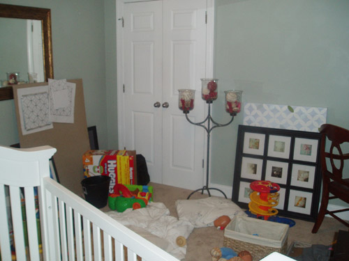 A Peaceful Gray & White Nursery