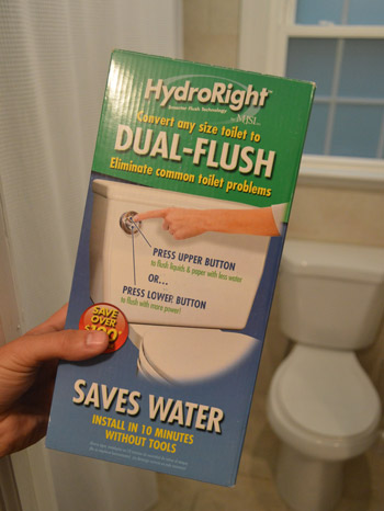 Installing A Dual Flush Button To Our Toilet