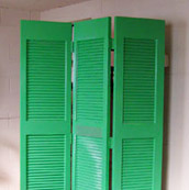 Screen With An Old Door