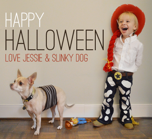 Homemade Jesse & Slinky Dog Costumes From Toy Story