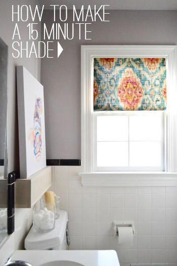 How To Make A DIY Window Shade in 15 Minutes