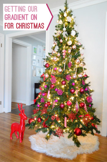 How To Make An Ombre Gradient Christmas Tree