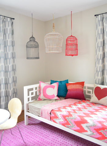 Hanging Decorative Birdcages In A Kids Room