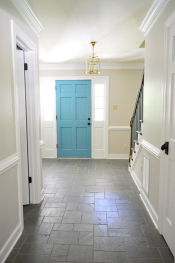 Painting Our Foyer Edgecomb Gray
