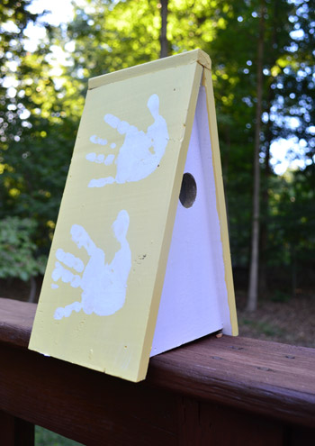 How To Make A Sweet Hand Print Birdhouse