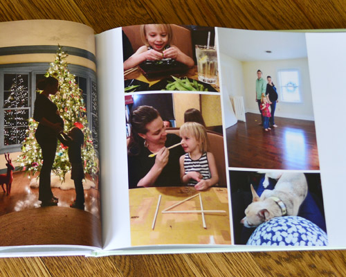 Sample Page of 2013 Family Yearbook Photobook with MyPublisher