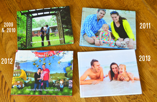 Four Years of Family Photo Yearbooks