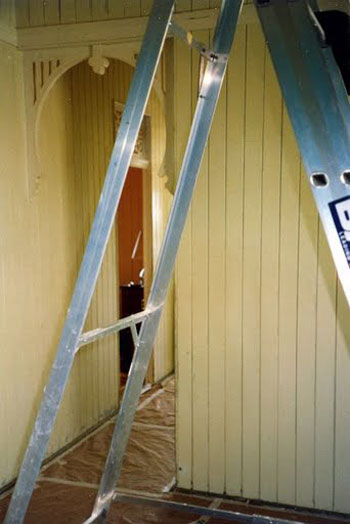 Painting Old Paneling A Teal Color