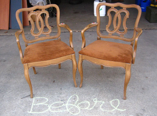 A DIY Armchair Makeover With Paint & Fabric