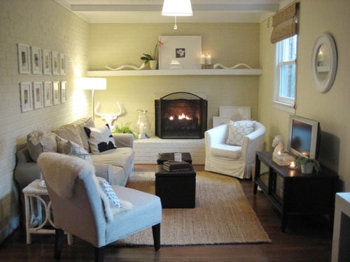A Large Scale Print Living Room Rug
