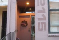 Large Painted House Numbers for Brick Homes