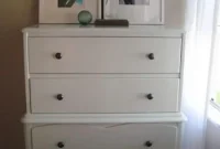 How to Repaint a Dresser and Line Drawers with Contact Paper