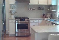 Classic White Kitchen Featuring Timeless Subway Tile
