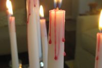 DIY Spooky Bloody Halloween Candles