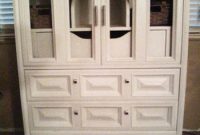 How to Paint an Old Wood Cabinet White