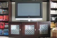 Frost Glass Doors on a Media Cabinet for Privacy and Style