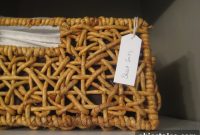 Label Bathroom Storage Baskets with Small Cardstock Tags
