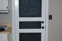 How to Turn a Paneled Door into a Chalkboard