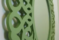 How to Paint a Round Mirror for Above the Crib