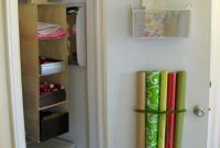 Over-the-Door Wrapping Paper Organizer: DIY Storage