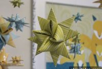 DIY Baby Mobile with Folded Moravian Stars