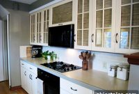 Painted Cabinets and Grasscloth: Stylish Kitchen Makeover