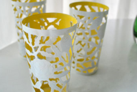 Turn Metal Cups into Two-Tone Votive Holders