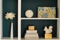 How to Paint the Back of Built-In Bookcases
