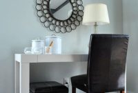 Round Mirror Above Your Desk: Add Light, Depth and Style