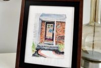 DIY Tiny House Painting for a Housewarming Gift