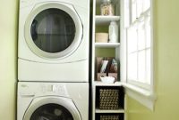 How to Install Built-In Shelves Next to a Washer and Dryer
