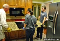 Rehang Kitchen Cabinets and Remove Granite Countertops