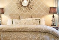 How to Stencil a Bedroom Wall for a Polished Look