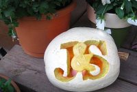 How to Carve a Monogram Pumpkin for Halloween