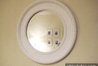 How to Spray Paint a Round Mirror Bright White