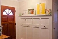 Add a Board and Batten Entryway Wall with Hooks